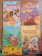 4 Disney Boekjes: Oliver, Belle, Pumbaa, Knabbel & Babbel, Ophalen of Verzenden