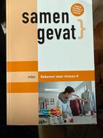 Samen Gevat! Rekenen mbo niveau 4 - Nieuw ongebruikt, Ophalen of Verzenden, Nieuw, Overige niveaus, Overige vakken
