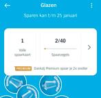 1 Spaarkaart glazen AH, Albert Heijn, Ophalen of Verzenden