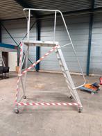Bozo aluminium bordestrap/magazijntrap, Doe-het-zelf en Verbouw, Steigers, Ophalen, Gebruikt, Rolsteiger of Kamersteiger, 2 tot 5 meter