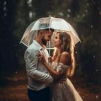 Paraplu transparant (bruiloft / fotoshoot), Sieraden, Tassen en Uiterlijk, Paraplu's, Ophalen of Verzenden, Transparant, Nieuw