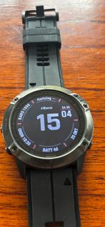 Garmin Fenix 6X Sapphire, Ophalen of Verzenden, Zo goed als nieuw, Zwart, Android