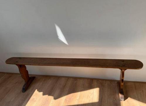 Antiek kerkbankje lengte 187 cm, Huis en Inrichting, Banken | Sofa's en Chaises Longues, Gebruikt, 150 tot 200 cm, Minder dan 75 cm