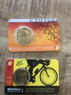 Twee coincards België 2,5 euro  Tour en biercultuur, Ophalen of Verzenden, België, Overige waardes, Setje