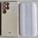 Samsung S22 ultra - Luxe cover (beige), Ophalen of Verzenden, Nieuw