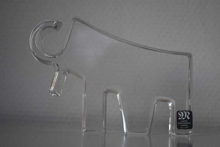 Mats Jonasson olifant - elephant MJ Sweden design art deco, Antiek en Kunst, Kunst | Designobjecten, Ophalen of Verzenden