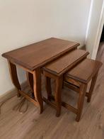3 set brocante bijzettafels, Antiek en Kunst, Ophalen