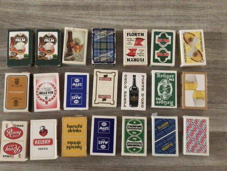 Kaartspellen  drankmerken, Verzamelen, Speelkaarten, Jokers en Kwartetten, Gebruikt, Speelkaart(en), Ophalen of Verzenden