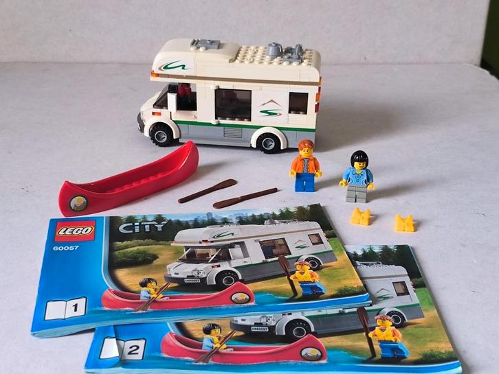 Lego City 60057 Camper met Kano - Compleet!, Kinderen en Baby's, Speelgoed | Duplo en Lego, Zo goed als nieuw, Lego, Complete set