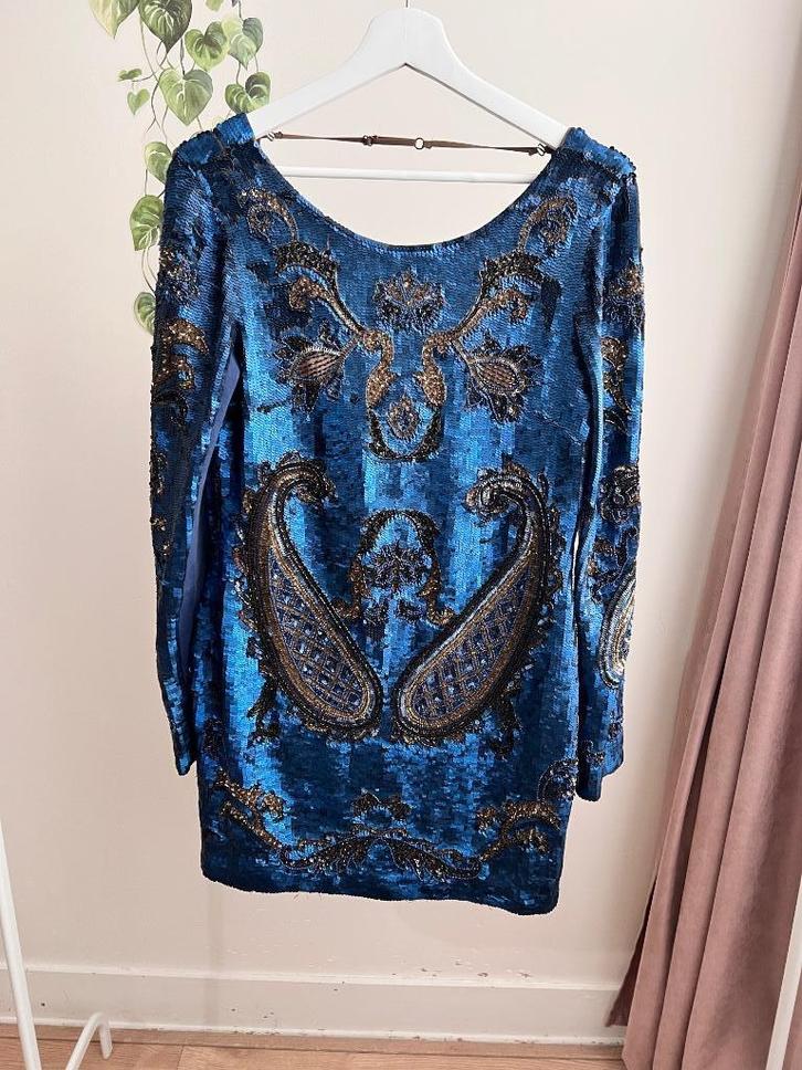 Needle & Thread blauwe  jurk maat 38, Kleding | Dames, Jurken, Zo goed als nieuw, Maat 38/40 (M), Blauw, Ophalen of Verzenden