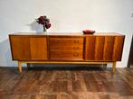 Gratis bezorging!Mid Century Retro Vintage Teak Dressoir1960, Huis en Inrichting, Kasten | Dressoirs, 150 tot 200 cm, 25 tot 50 cm