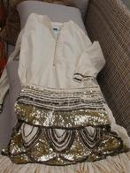 S’Nob by  set blouse en rok met glitter. S, Overige typen, S'Nob, Beige, Ophalen of Verzenden