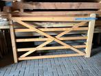 Poort Boerenlandhek natuurlijk hout erfscheiding tuin oprit, Tuin en Terras, Gerard Krale, 100 tot 150 cm, Nieuw, Ophalen of Verzenden