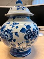 Delfts Blauw Vaas met Deksel - 37cm, Ophalen of Verzenden