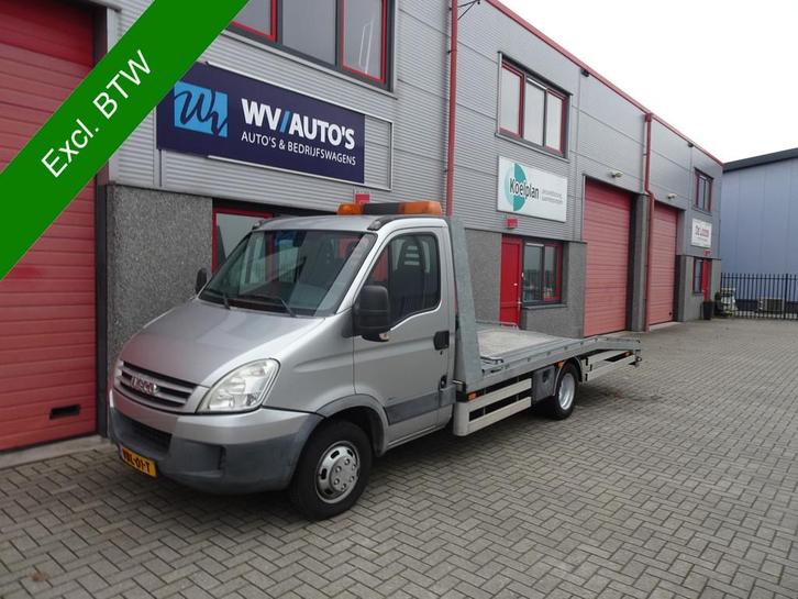 Iveco Daily 50C15 375 3 zits autotransporter 136802 km !, Auto's, Bestelauto's, Te koop, ABS, Alarm, Metallic lak, Radio, Startonderbreker
