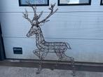 Kerst decoratie, metalen hert met verlichting, Ophalen, Gebruikt