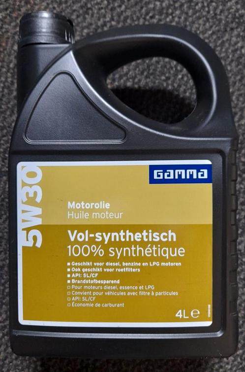 Motorolie 5W30, synthetisch, 4 liter, Auto diversen, Onderhoudsmiddelen, Ophalen of Verzenden