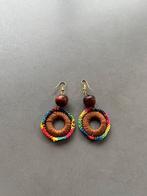 Nieuwe bruine gehaakte oorbellen, Hangers, Bruin, Verzenden, Nieuw