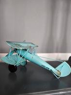 Vintage stalen Dubbeldekker vliegtuig Air Club Arizona, 1935, Antiek en Kunst, Antiek | Speelgoed, Ophalen of Verzenden