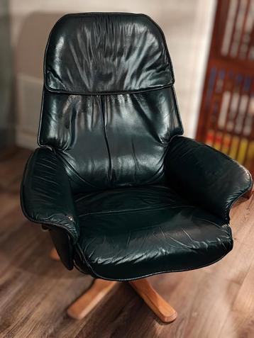 Retro Draaistoel met Verstelbare Rug beschikbaar voor biedingen