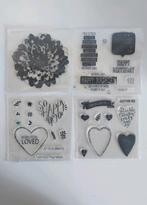 Diverse Clearstempel Sets - Verjaardag, Liefde, Verzenden, Zo goed als nieuw, Clearstamp