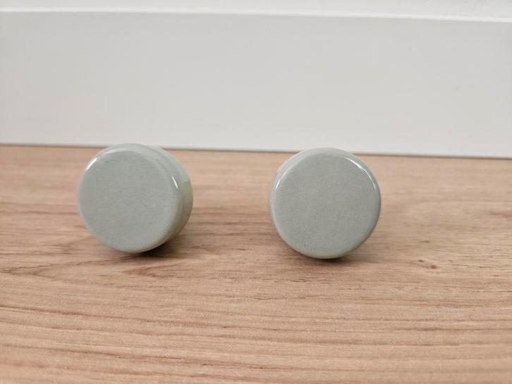 Set van 12 Keramieken Meubelknoppen – Mintgroen, Sieraden, Tassen en Uiterlijk, Oorbellen, Nieuw, Overige materialen, Ophalen of Verzenden