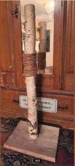 Berken krabpaal 105 cm. Met sisal en steijgerhout bodem., Ophalen, Zo goed als nieuw, Krabpaal