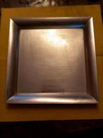Gratis vierkante zilverkleurige deco schaal dienblad, Ophalen of Verzenden, Rond, Metaal