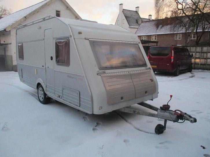 Mooie Kip Platium 47 TDB met Volautomatische Mover, Caravans en Kamperen, Caravans, Particulier, tot en met 4, 1000 - 1250 kg