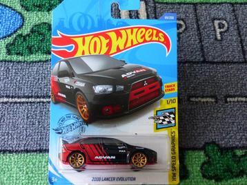 Hot Wheels Mitsubishi Lancer Evolution long card beschikbaar voor biedingen