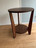 Art deco amsterdamse school tafeltje, Ophalen, Minder dan 55 cm, Rond, Zo goed als nieuw