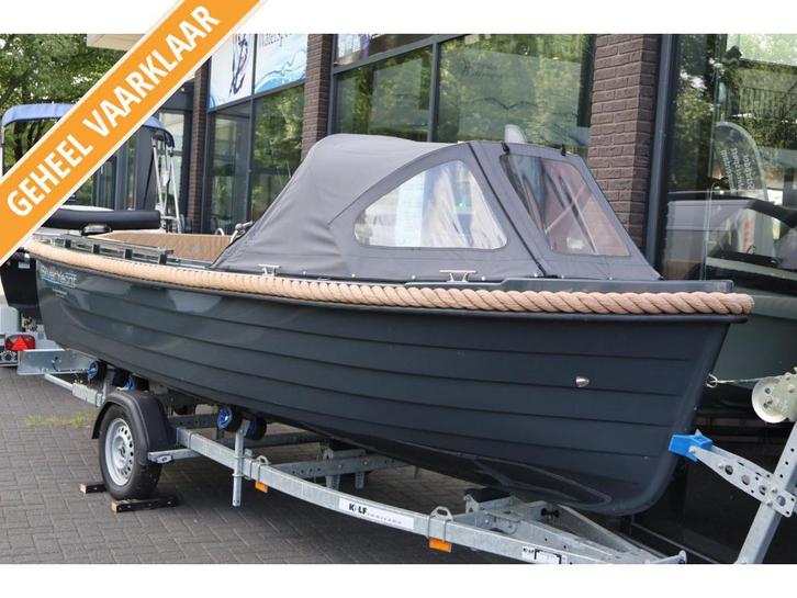 SilverYacht 495 met Honda 15PK, Watersport en Boten, Sloepen, Zo goed als nieuw, 10 tot 30 pk, 3 tot 6 meter, Buitenboordmotor