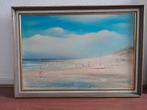 Strand op Vlieland schilderij met lijst, Antiek en Kunst, Kunst | Schilderijen | Klassiek, Ophalen