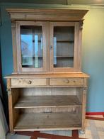 Grenen kast met glazen deuren, Ophalen