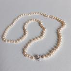 Cultivé parelcollier met zilveren 835 sluiting, Ophalen of Verzenden, Wit, Zilver
