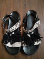 INUOVO DAMES SANDALEN MAAT 37 DIERENPRINT., Kleding | Dames, Schoenen, Zwart, Zo goed als nieuw, INUOVO, Sandalen of Muiltjes