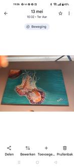 Mooi schilderij met kwallen, Ophalen
