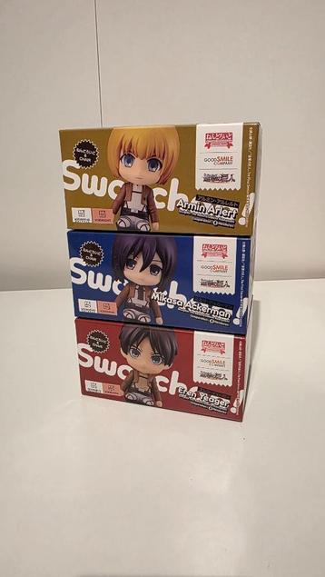 Attack on Titan | Nendoroid Swacchao! Eren - Mikasa - Armin beschikbaar voor biedingen