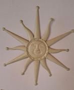 Metalen tuinwanddecoratie zon geel, Verzenden, Nieuw