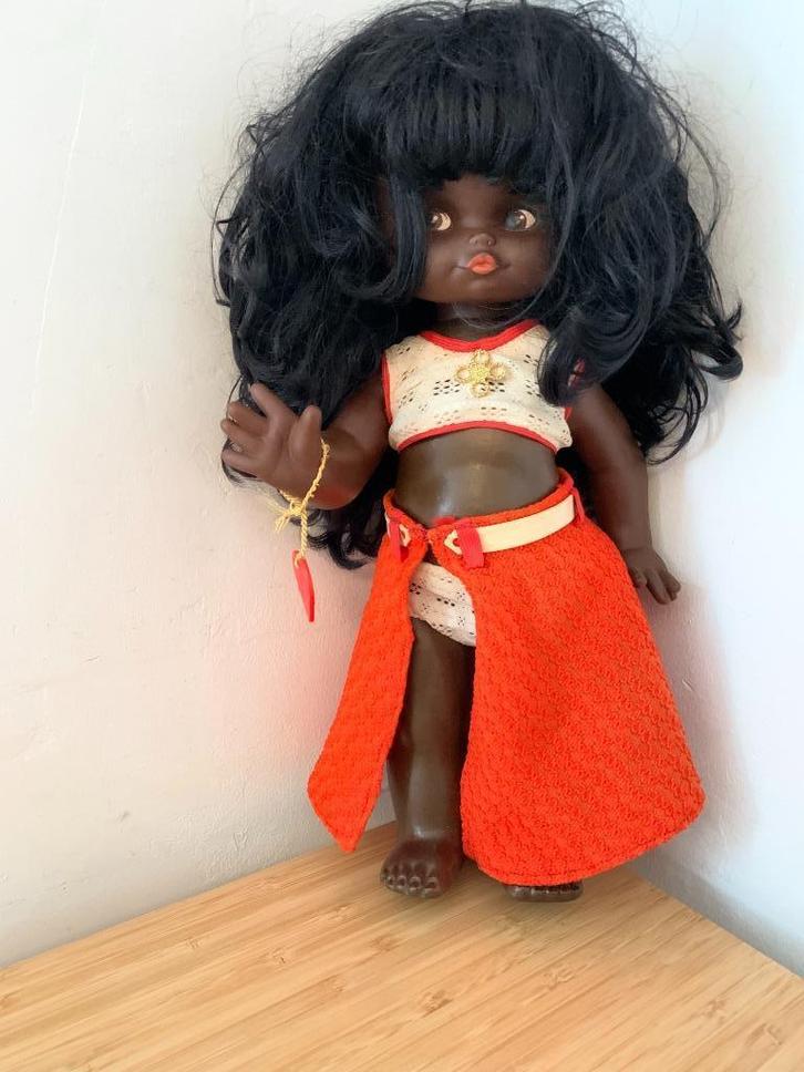 Vintage Donkere Ari Pop DDR 3472, Verzamelen, Poppen, Zo goed als nieuw, Pop, Ophalen of Verzenden