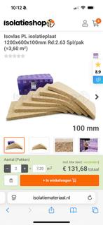 Isovlas, 2pak, 1200x600x100, Doe-het-zelf en Verbouw, Ophalen, Overige materialen, Nieuw, 5 tot 10 m²
