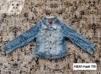 H&M spijkerjasje maat 116, Meisje, H&M, Ophalen of Verzenden, Zo goed als nieuw