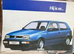 VW Volkswagen Golf 3   intro folder  90s, Boeken, Ophalen of Verzenden, Zo goed als nieuw, Volkswagen
