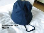 H&M - blauw zonnehoedje maat 74, Maat 74, Ophalen of Verzenden, Hoed, Jongetje