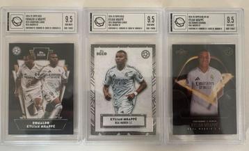 Topps 3X Kylian Mbappe UGS 9.5 beschikbaar voor biedingen