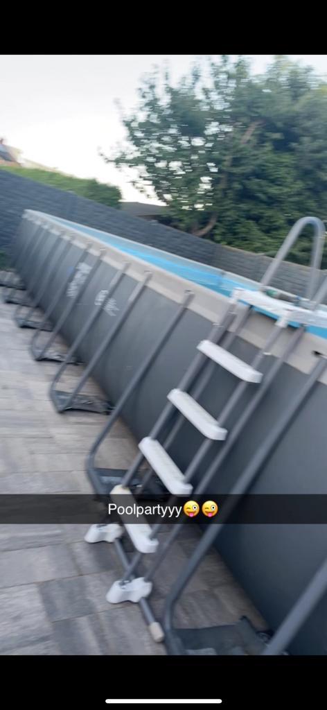 Intex zwembad 975 x 488 x 132, Tuin en Terras, Zwembaden, Gebruikt, Opzetzwembad, 120 cm of meer, 400 cm of meer, 300 cm of meer