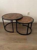 Set salontafeltjes, Huis en Inrichting, Ophalen, Rond, 50 tot 100 cm, Zo goed als nieuw