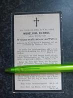 Bidprentje Aarle Rixtel Deurne Wilhelmina Biemans 1857 1925, Ophalen, Bidprentje