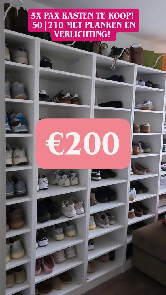 Paxkasten €200 4 stuks 210/50., Huis en Inrichting, Kasten | Kledingkasten, 200 cm of meer, 50 tot 75 cm, Ophalen of Verzenden