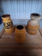 3 leuke oker gele west germany vazen, Ophalen of Verzenden
